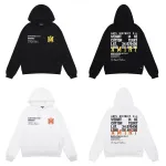 AMIRI Military Specs Stencil Hoodie Black/White