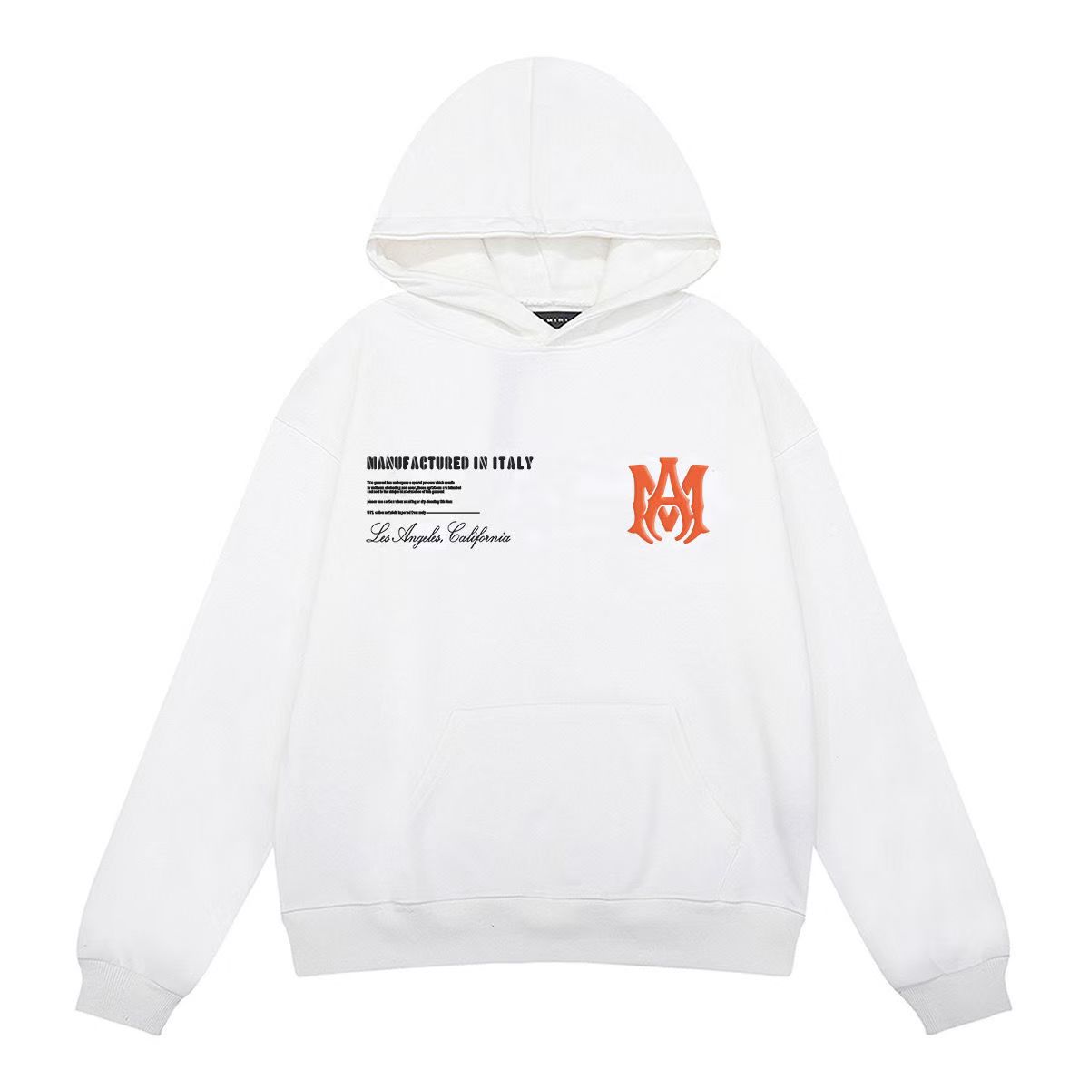 AMIRI Military Specs Stencil Hoodie Black/White
