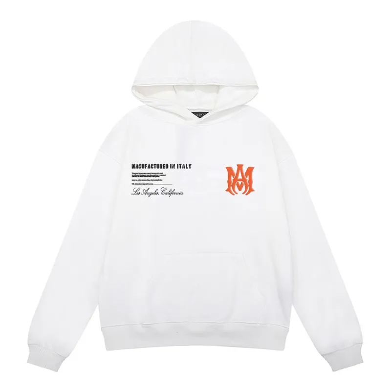 AMIRI Military Specs Stencil Hoodie Black/White