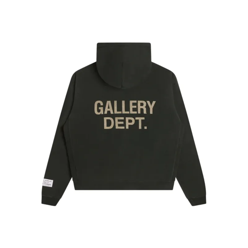 Gallery Dept. 90's Logo Hoodie Vintage Black