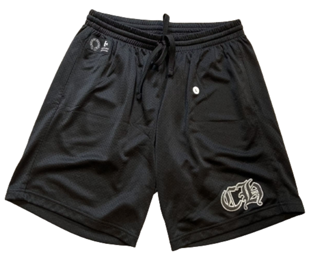 Chrome Hearts Sports Mesh Varsity Shorts Black
