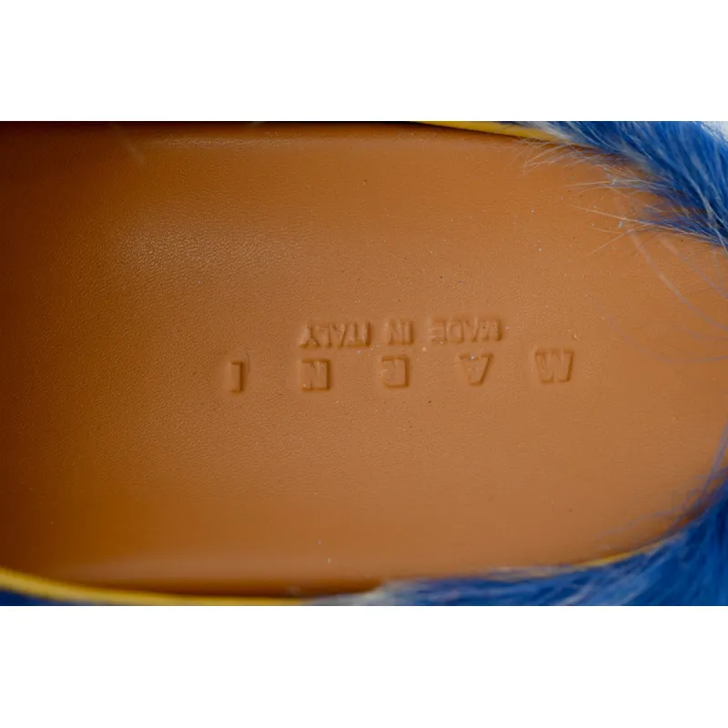 MARNI Fussbett Tie Dye white Blue