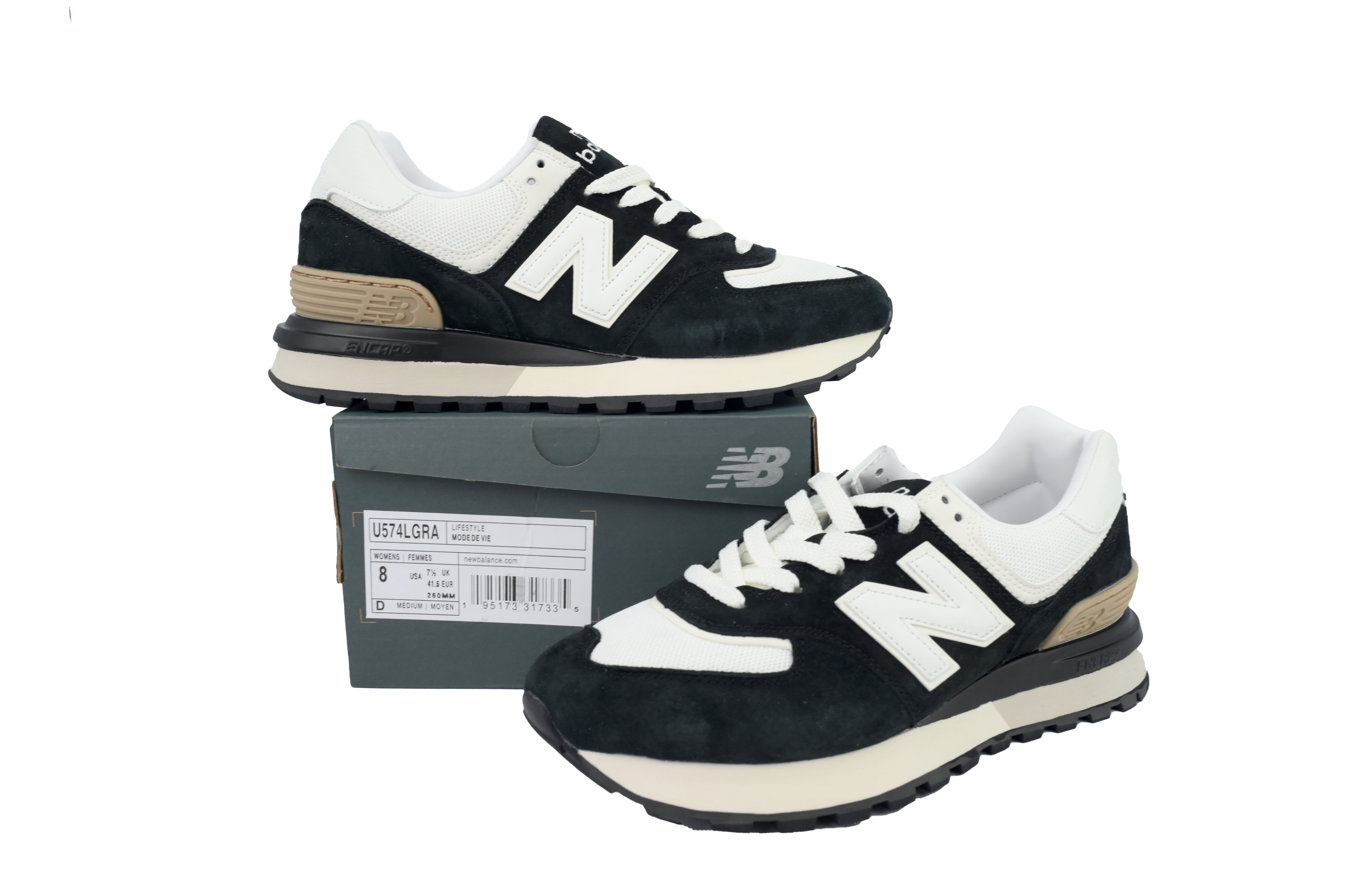 New Balance 574 Legacy 'Black Angora' U574L-GRA