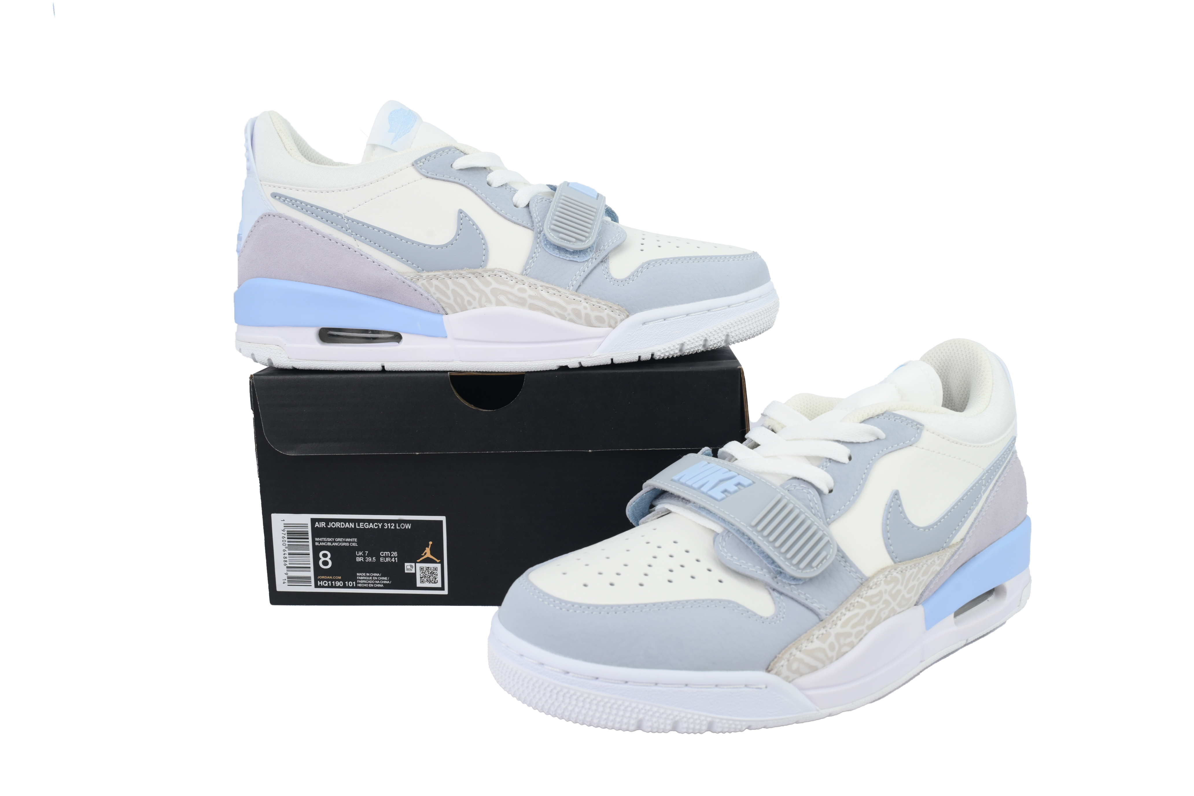 PK God Batch Jordan Legacy 312 Low 'Ashen Slate Glacier Blue' HQ1190-101