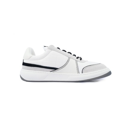 PK God Batch Chanel Suede Calfskin White Light Grey Low Top Sneakers 02