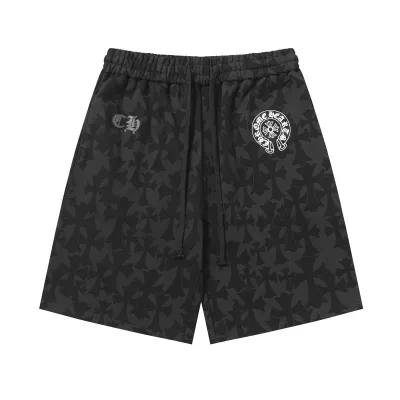 Chrome Hearts Cross Sweatshorts #2290 Black 01