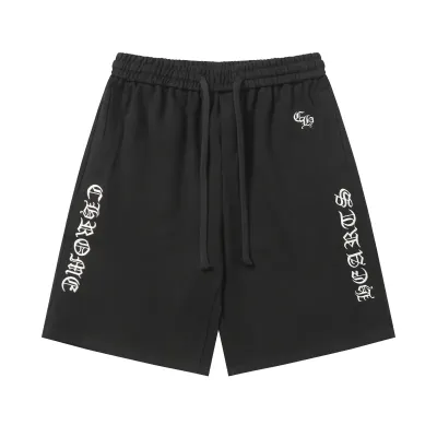 Chrome Hearts Embroidered SweatShorts #2287 Black 01