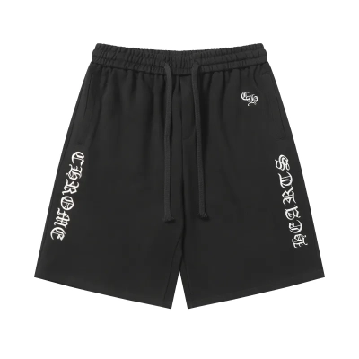 Chrome Hearts Embroidered SweatShorts #2287 Black 01