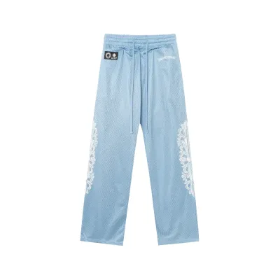 Chrome Hearts Floral Nylon Mesh Trackpants #9997 Blue/Green/Black/Red 02