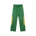 Chrome Hearts Floral Nylon Mesh Trackpants #9997 Blue/Green/Black/Red