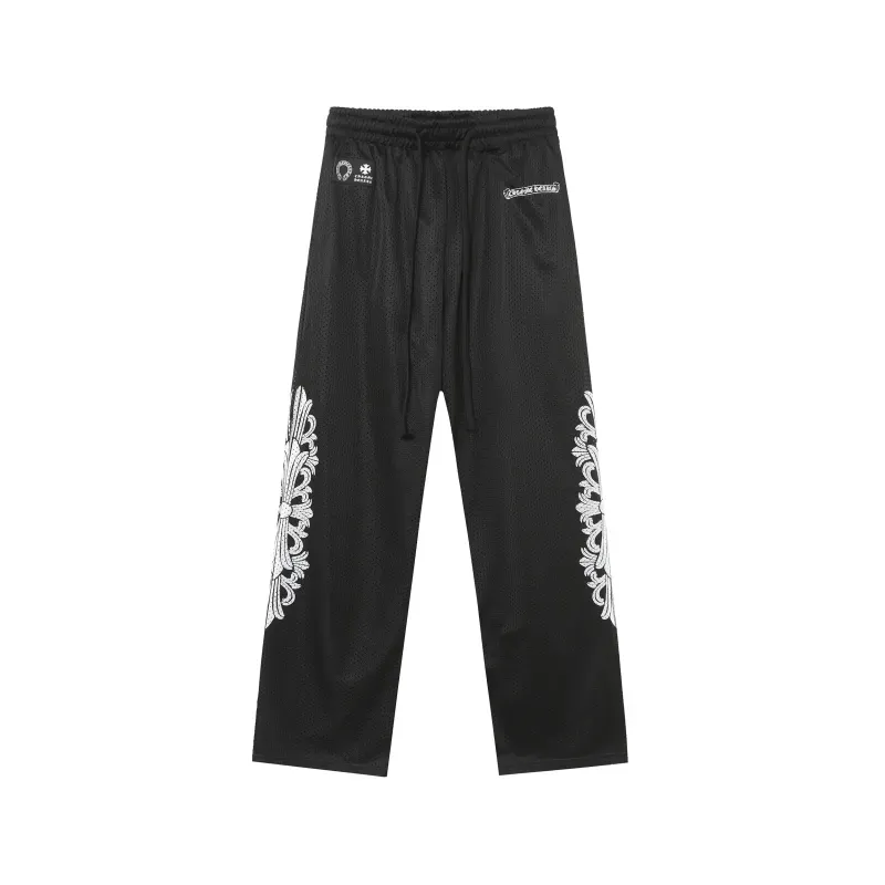 Chrome Hearts Floral Nylon Mesh Trackpants #9997 Blue/Green/Black/Red