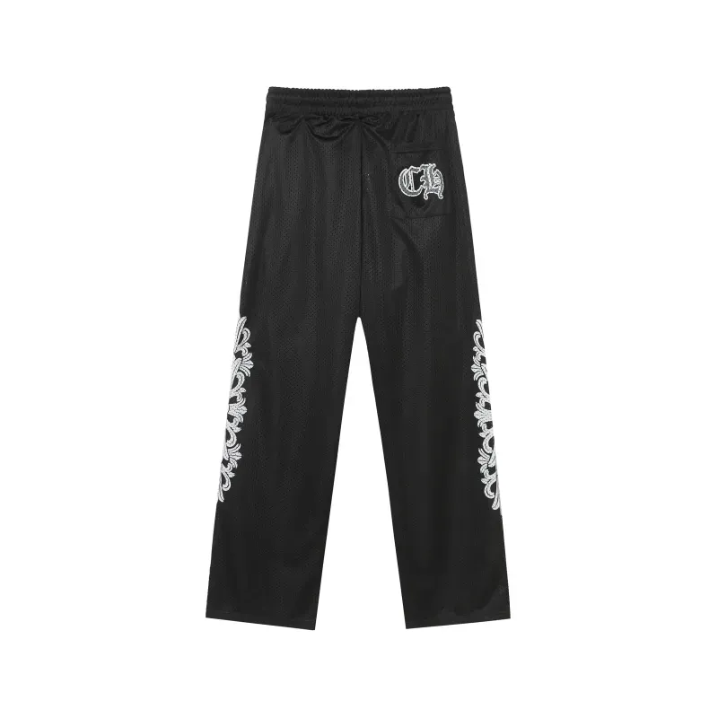 Chrome Hearts Floral Nylon Mesh Trackpants #9997 Blue/Green/Black/Red