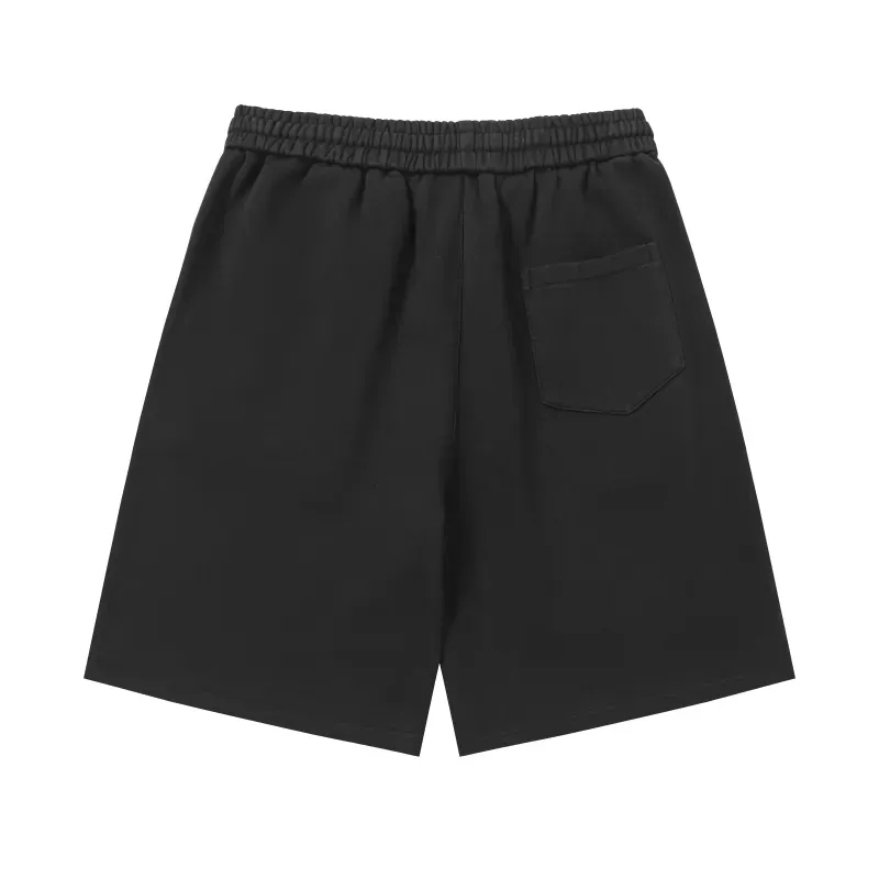 Chrome Hearts Rhinestone Drawstring Casual Versatile Shorts #2280 Black