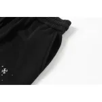 Chrome Hearts Rhinestone Drawstring Casual Versatile Shorts #2280 Black
