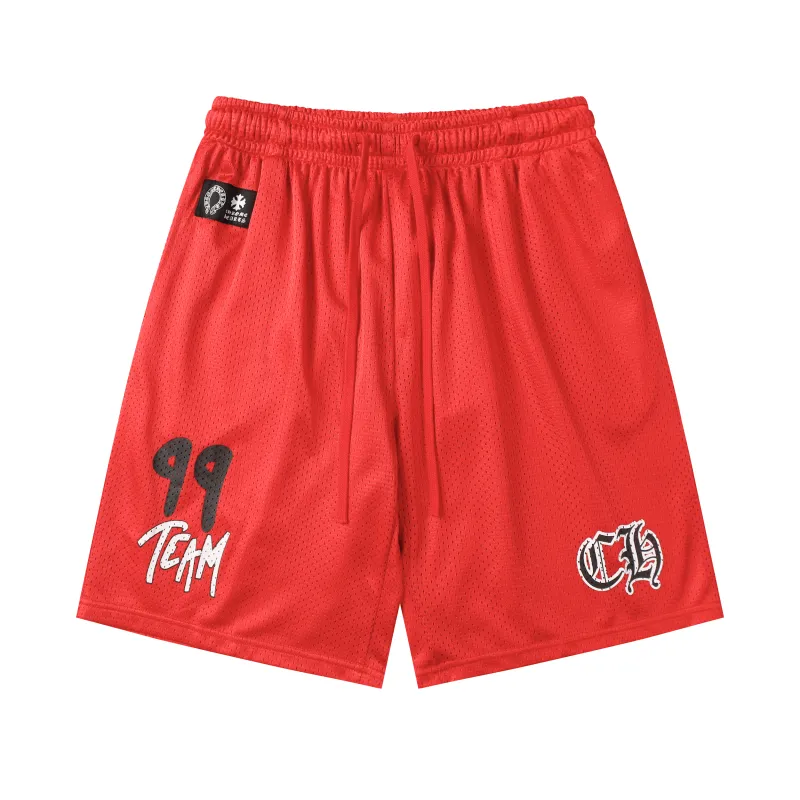 Chrome Hearts x Matty Boy "Team" Mesh Warm Up Jersey Shorts #9996-2 Blue/Green/Pink/Red