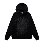 Sp5der Phantom Web Hoodie & Sweatpant Set Black