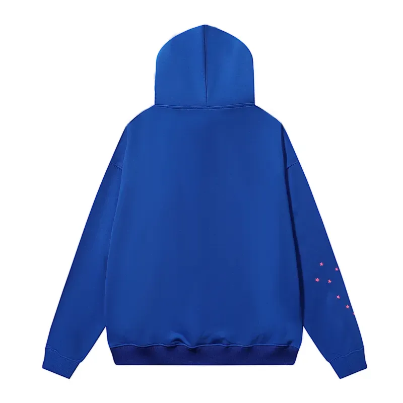 Sp5der Angel Number Hoodie & Sweatpant Set Blue