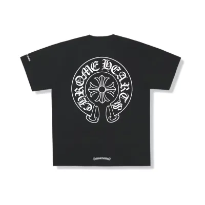 Chrome Hearts Horse Shoe Logo Pocket T-Shirt Black 01
