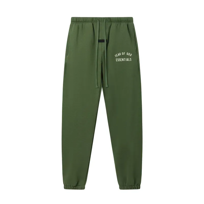  Fear of God Essentials Fleece II Hoodie & Sweatpant Set  Green