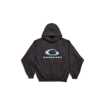 BALENCIAGA Men's Loop Sports Icon Hoodie Medium Fit in Black
