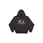 BALENCIAGA Men's Loop Sports Icon Hoodie Medium Fit in Black