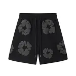 Denim Tears The Cotton Wreath Shorts Black Grey