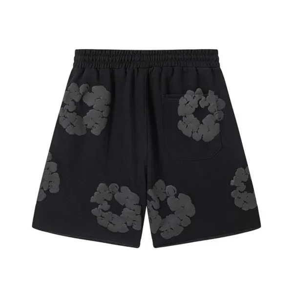 Denim Tears The Cotton Wreath Shorts Black Grey