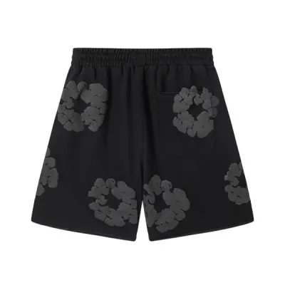 Denim Tears The Cotton Wreath Shorts Black Grey 01