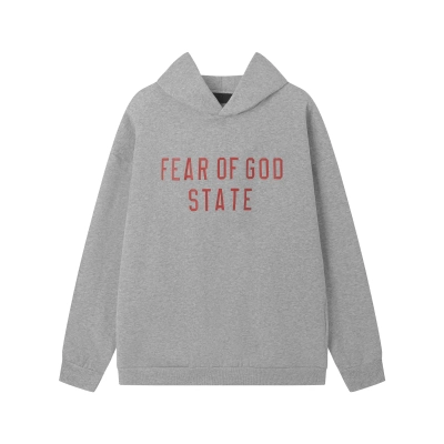Fear of God Essentials Fleece Hoodie & Sweatpant Set  Grey 02