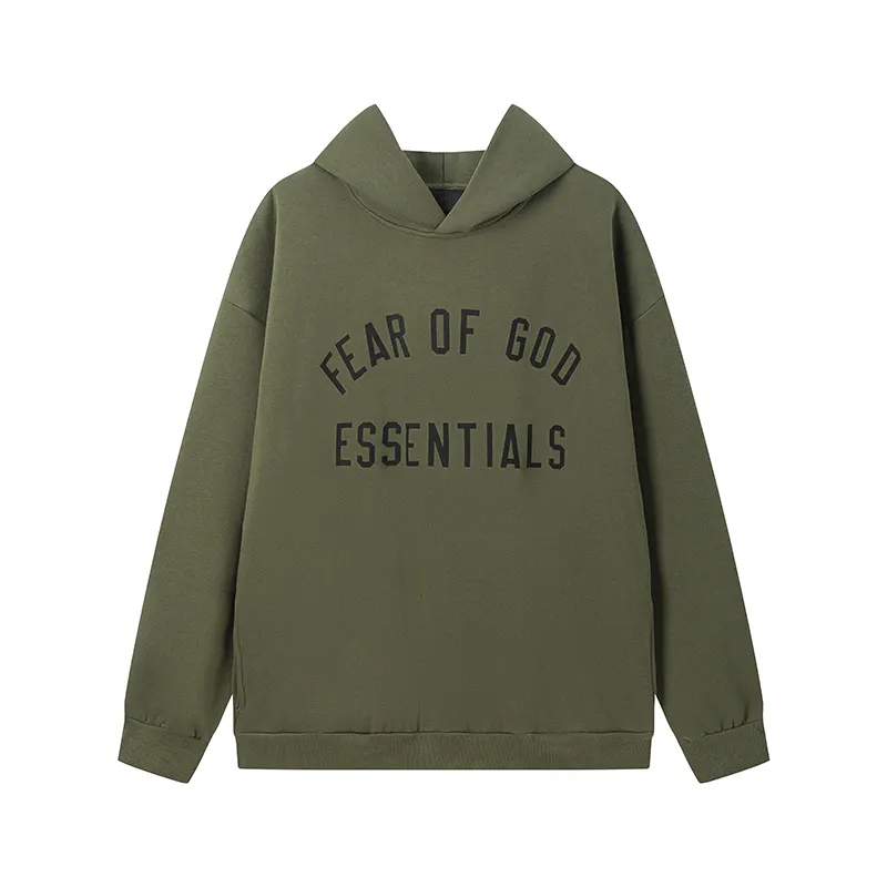Fear of God Essentials Fleece II Hoodie & Sweatpant Set Olive Green