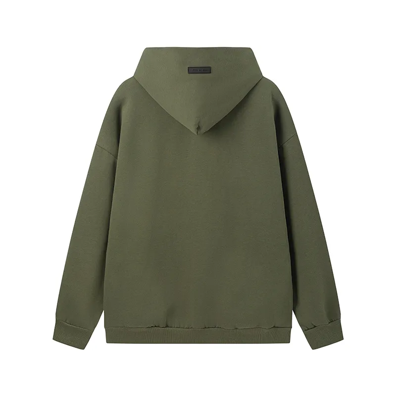 Fear of God Essentials Fleece II Hoodie & Sweatpant Set Olive Green