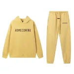 Fear of God Essentials Heavy Fleece Hoodie & Sweatpant Set  Amber