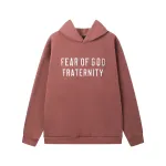 Fear of God Essentials Heavy Fleece Hoodie & Sweatpant Set  Claret Red