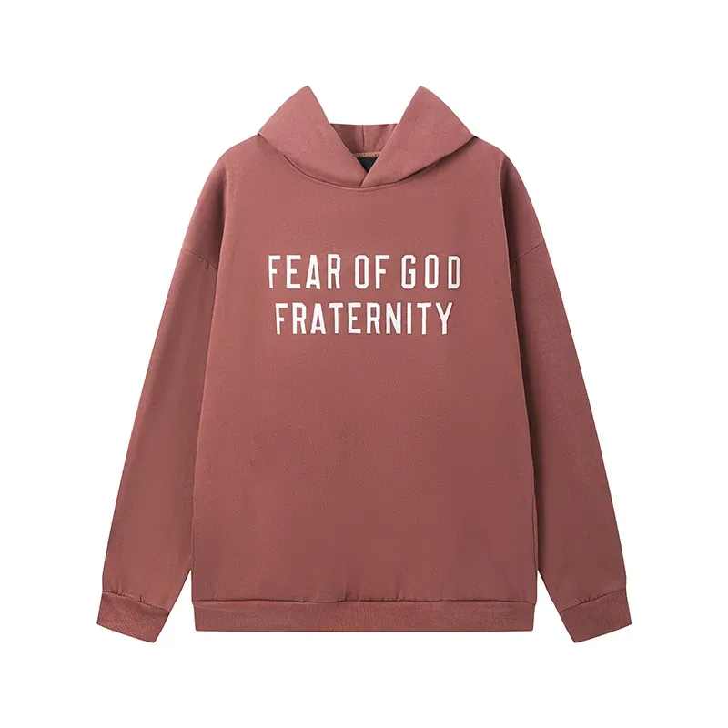 Fear of God Essentials Heavy Fleece Hoodie & Sweatpant Set  Claret Red