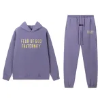 Fear of God Essentials Heavy Fleece Hoodie & Sweatpant Set  Lavender