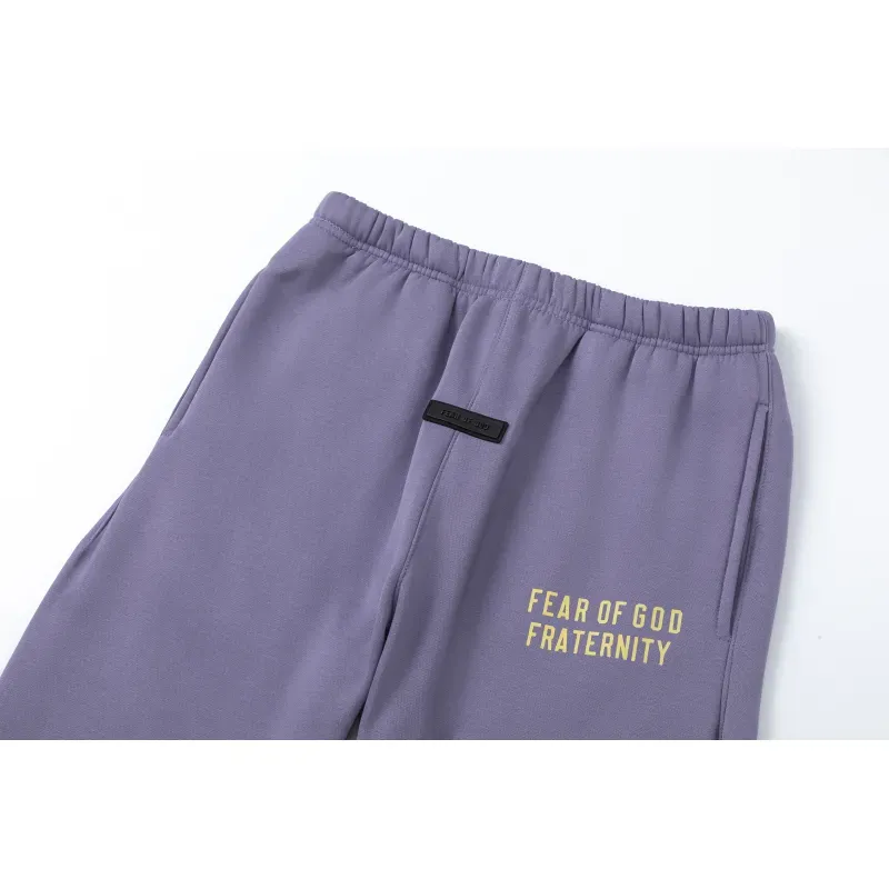 Fear of God Essentials Heavy Fleece Hoodie & Sweatpant Set  Lavender