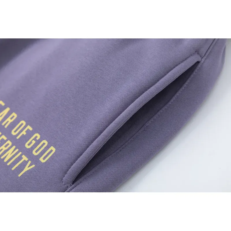 Fear of God Essentials Heavy Fleece Hoodie & Sweatpant Set  Lavender