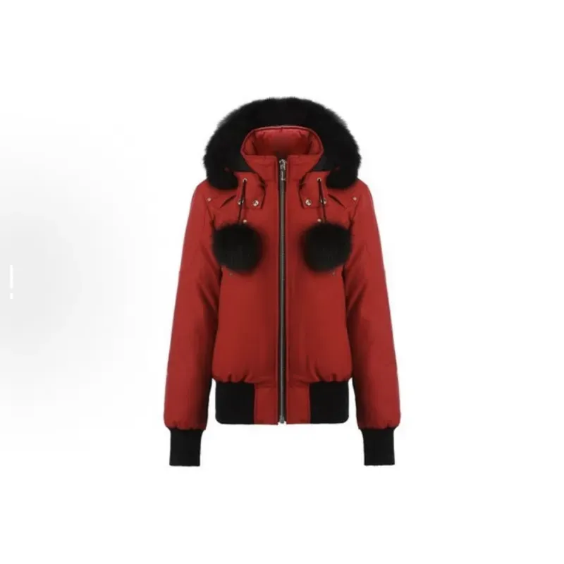 Moose Knuckles Red Jacket Black Wool（NFC)
