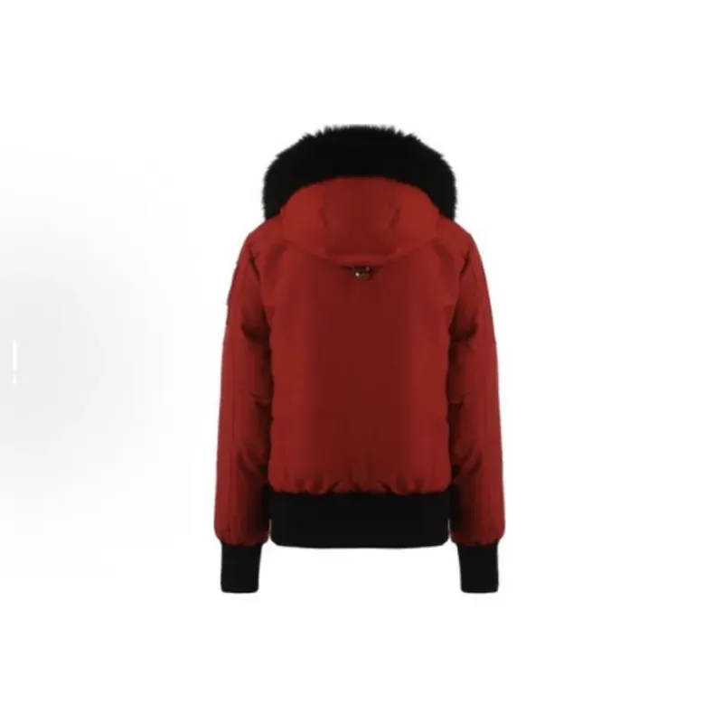 Moose Knuckles Red Jacket Black Wool（NFC)