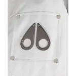 Moose Knuckles White Jacket White Wool Collar（NFC)