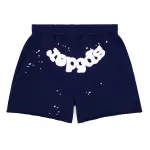 Sp5der OG Web Logo Sweat Short Navy