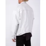 Balenciaga Front Logo Denim Jacket Cement