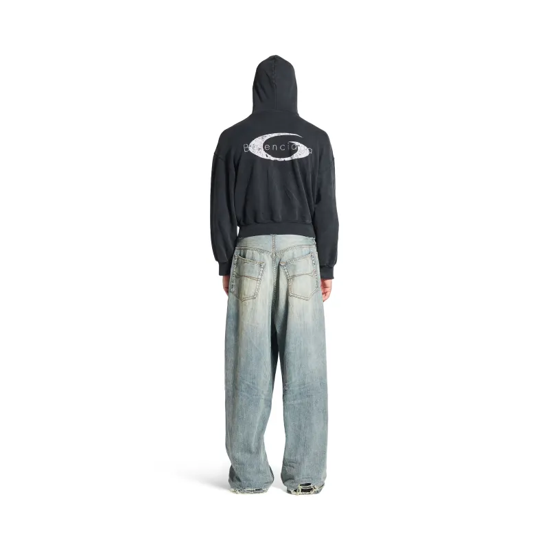 Balenciaga Men's Baggy Pants in Stained