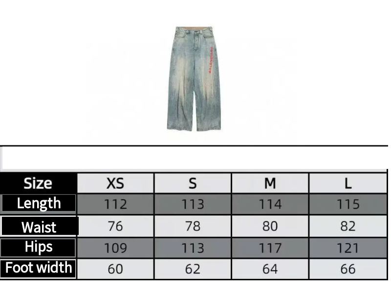 Balenciaga Men's Baggy Pants in Stained