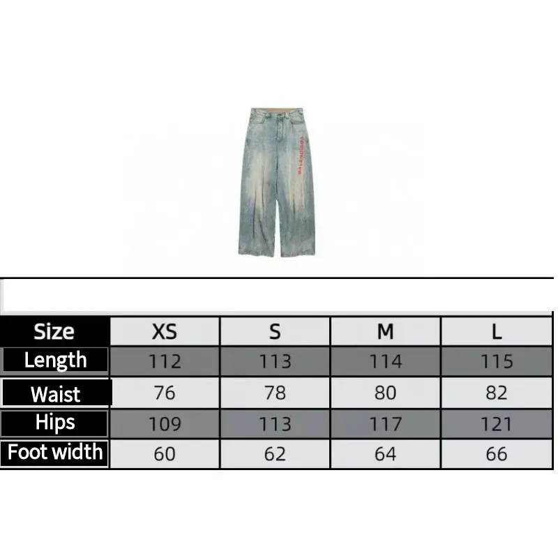 Balenciaga Men's Baggy Pants in Stained