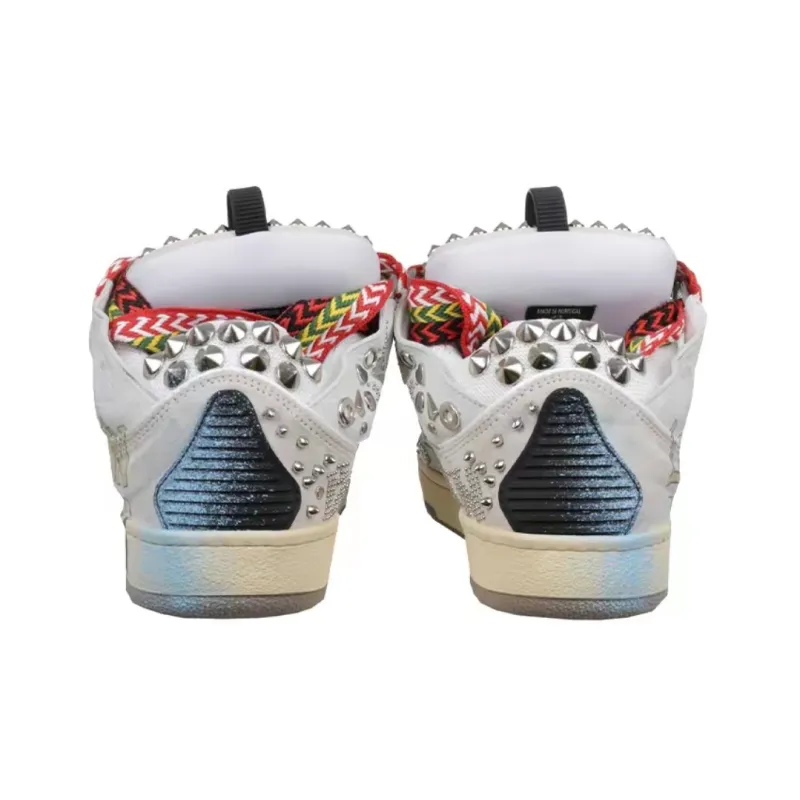 Lanvin Curb Sneaker Graffiti PB FW-SKDK02-STUD-P22-00M2