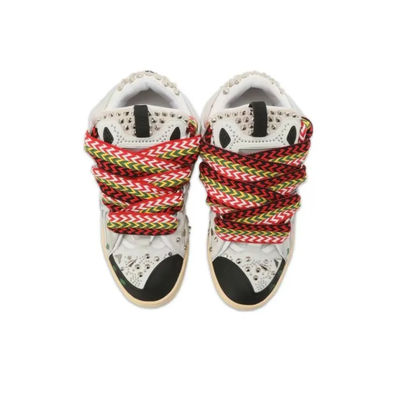 Lanvin Curb Sneaker Graffiti PB FW-SKDK02-STUD-P22-00M2