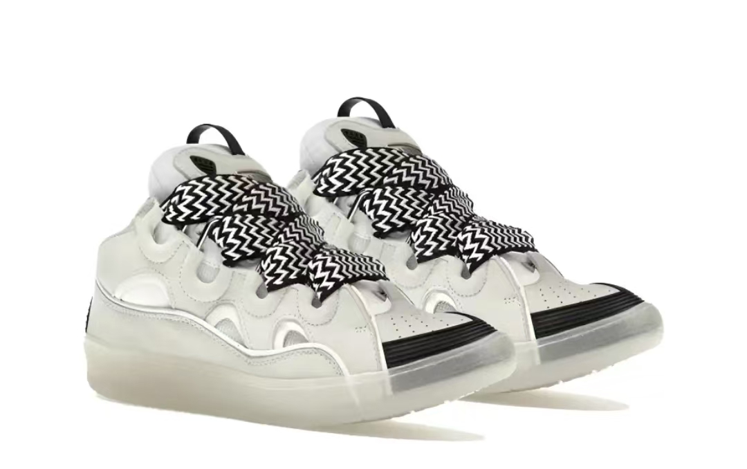 Lanvin Curb Sneakers White Black