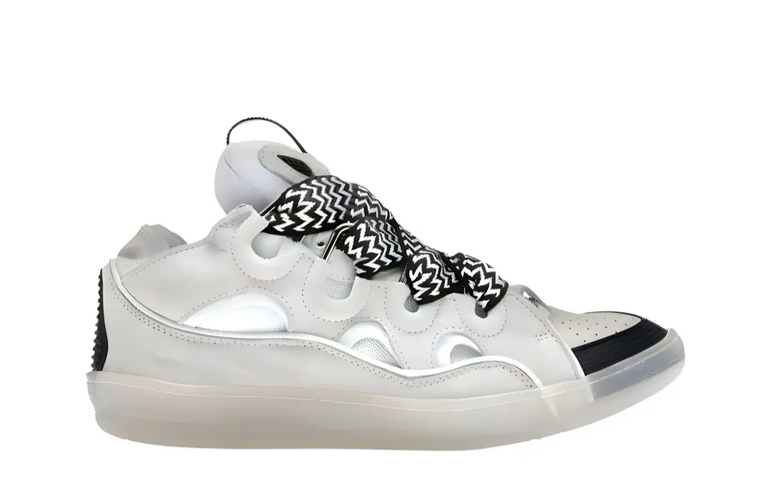 Lanvin Curb Sneakers White Black