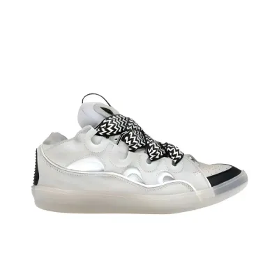 Lanvin Curb Sneakers White Black 02